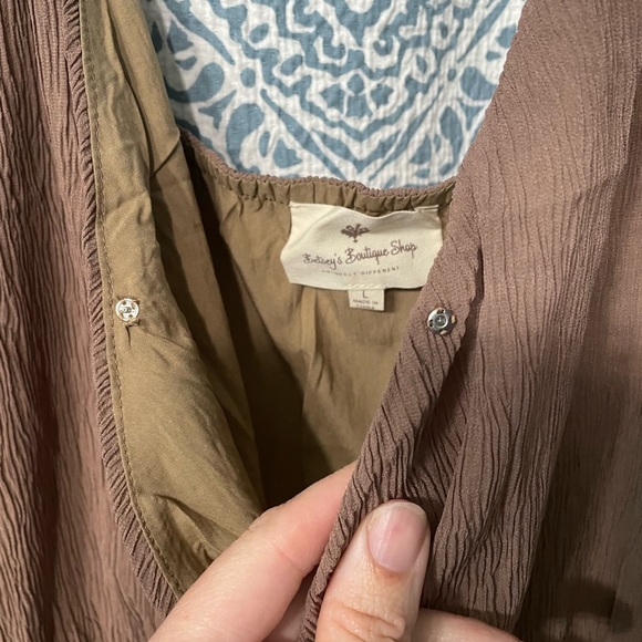 Textured Mocha dress - Picture 4 of 4